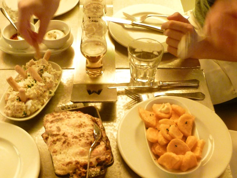 Fabrica Moritz tapas patatas bravas and beer tasting