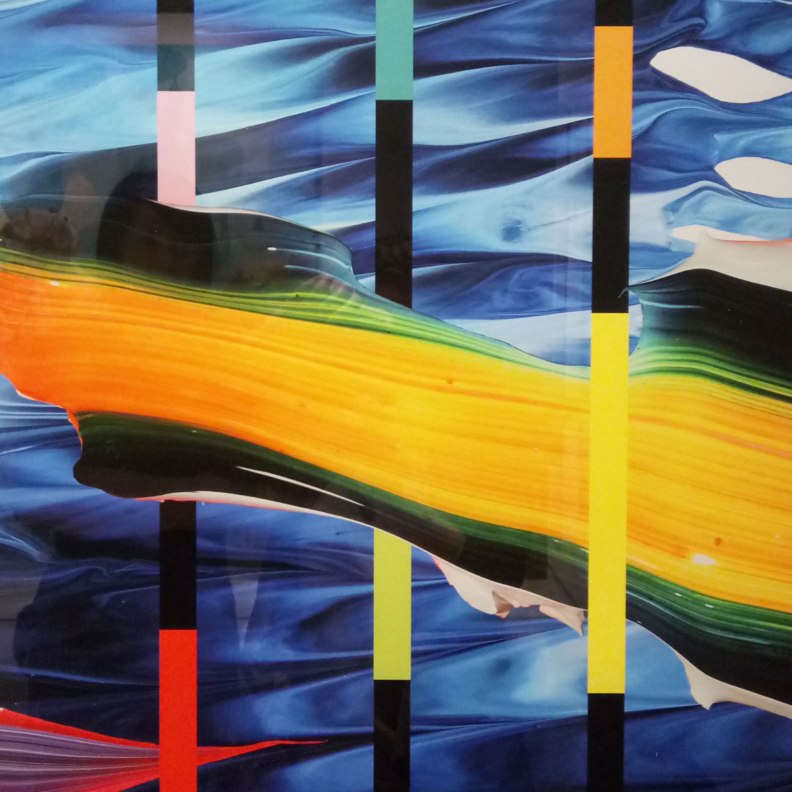 Yago Hortal & Peter Halley, painting