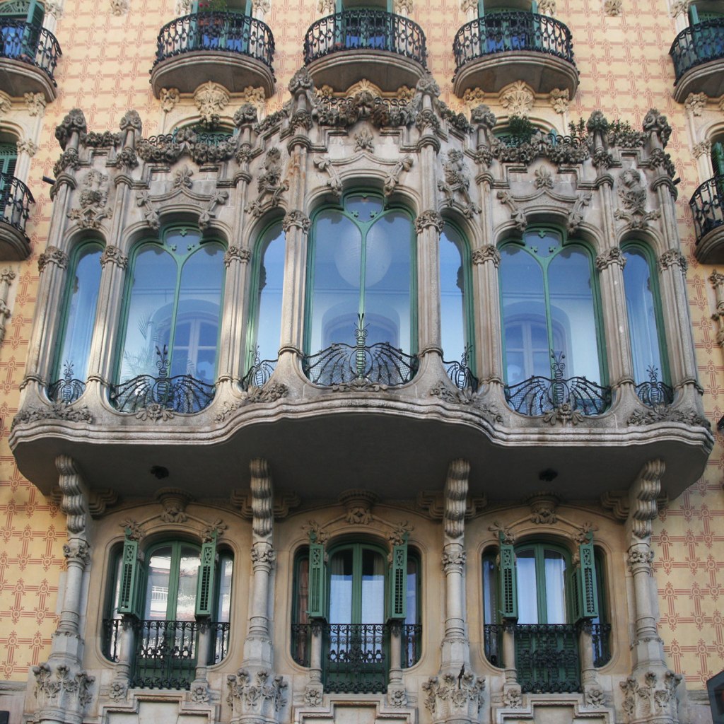 Casa Ramos Montjuic sandstone tribune
