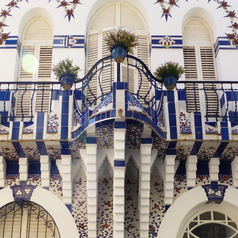 Sant Pol de Mar Can Planiol house facade